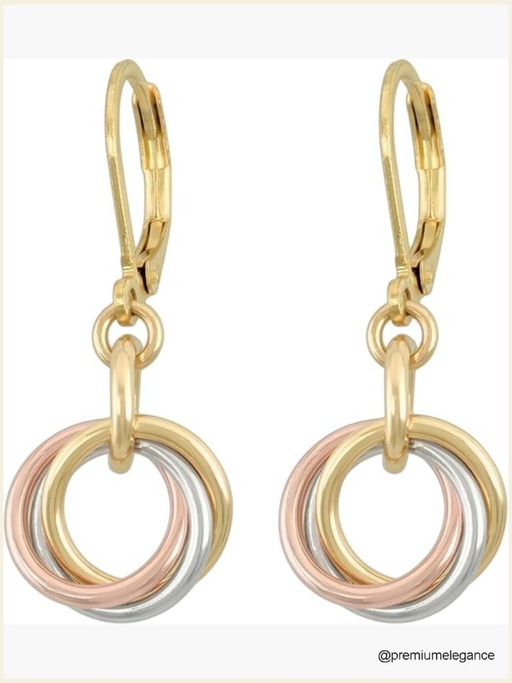 Love Knot Leverback Dangle Earrings - Lightweight Hypoallergenic Gift